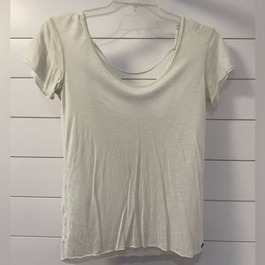 O’Neill cream open back shirt size small